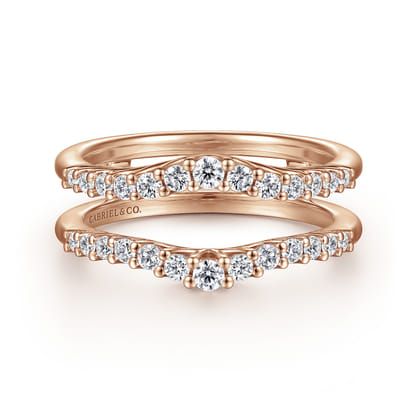 Emmalee - 14K Rose Gold Diamond Ring Enhancer