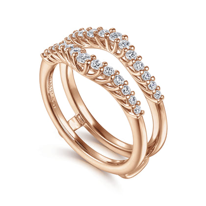 Emmalee - 14K Rose Gold Diamond Ring Enhancer