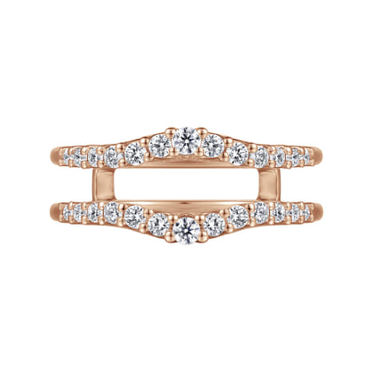 Emmalee - 14K Rose Gold Diamond Ring Enhancer