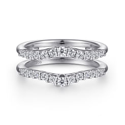 14K White Gold Diamond Ring Enhancer