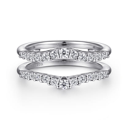 Emmalee - 14K White Gold Diamond Ring Enhancer
