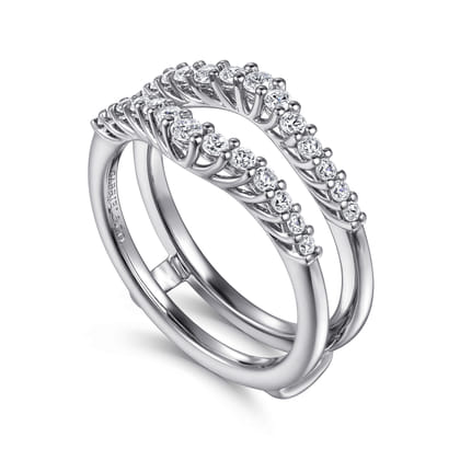 Emmalee - 14K White Gold Diamond Ring Enhancer
