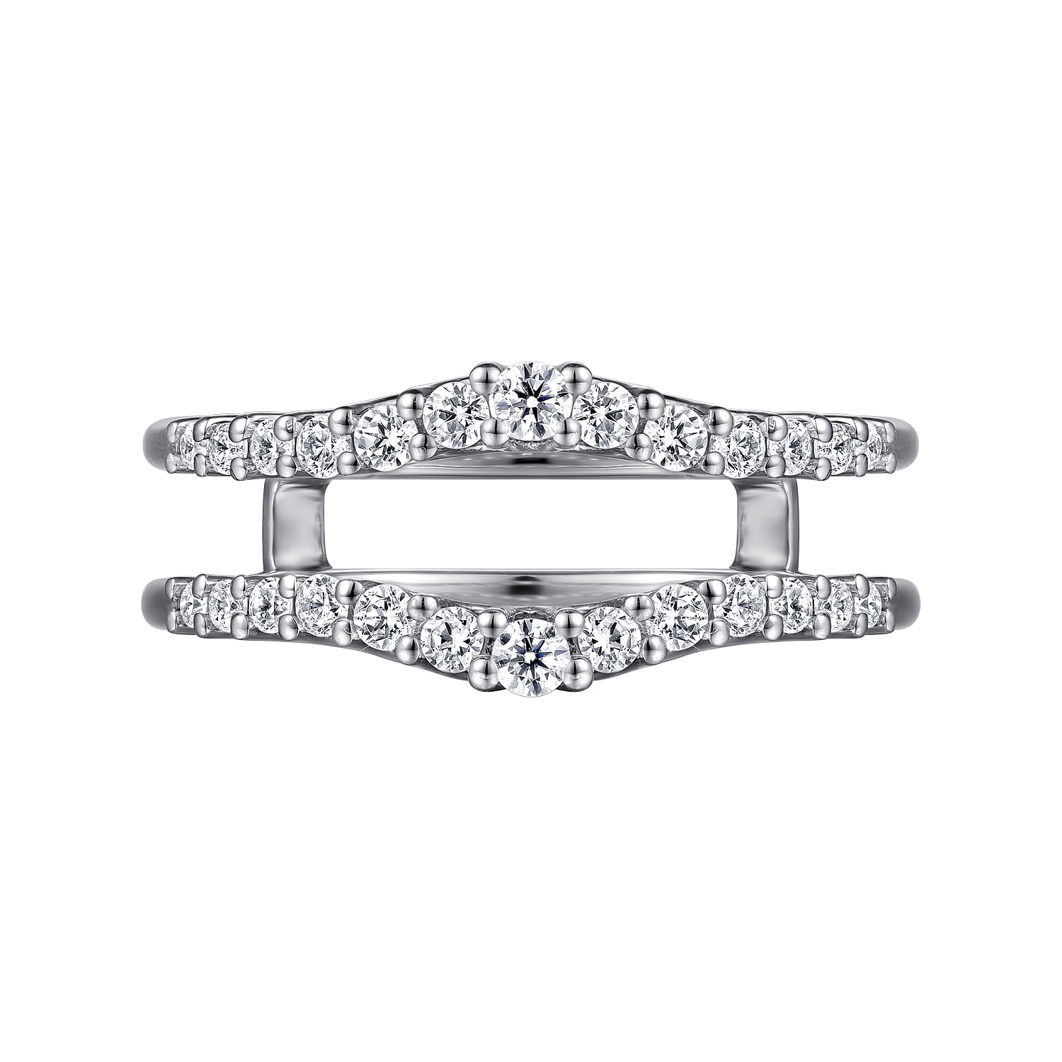Emmalee - 14K White Gold Diamond Ring Enhancer