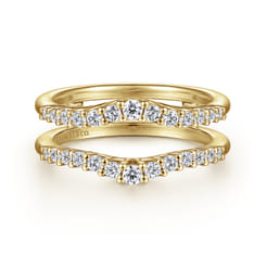 Emmalee - 14K Yellow Gold Diamond Ring Enhancer