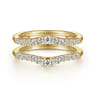 Enhancer Wedding Ring in 14k Yellow Gold with Round Natural Diamond at Gabriel & Co.