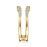 Enhancer Wedding Ring in 14k Yellow Gold with Round Natural Diamond at Gabriel & Co.
