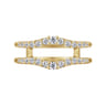 Enhancer Wedding Ring in 14k Yellow Gold with Round Natural Diamond at Gabriel & Co.