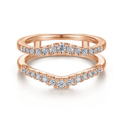 Emmalynn - 14K Rose Gold Diamond Ring Enhancer