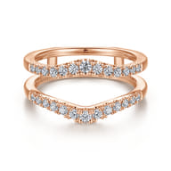 Emmalynn - 14K Rose Gold Diamond Ring Enhancer