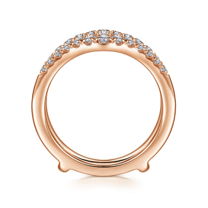 Emmalynn - 14K Rose Gold Diamond Ring Enhancer