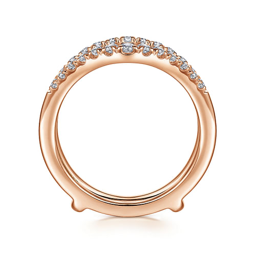 Emmalynn - 14K Rose Gold Diamond Ring Enhancer - 0.45 ct - Shot 2