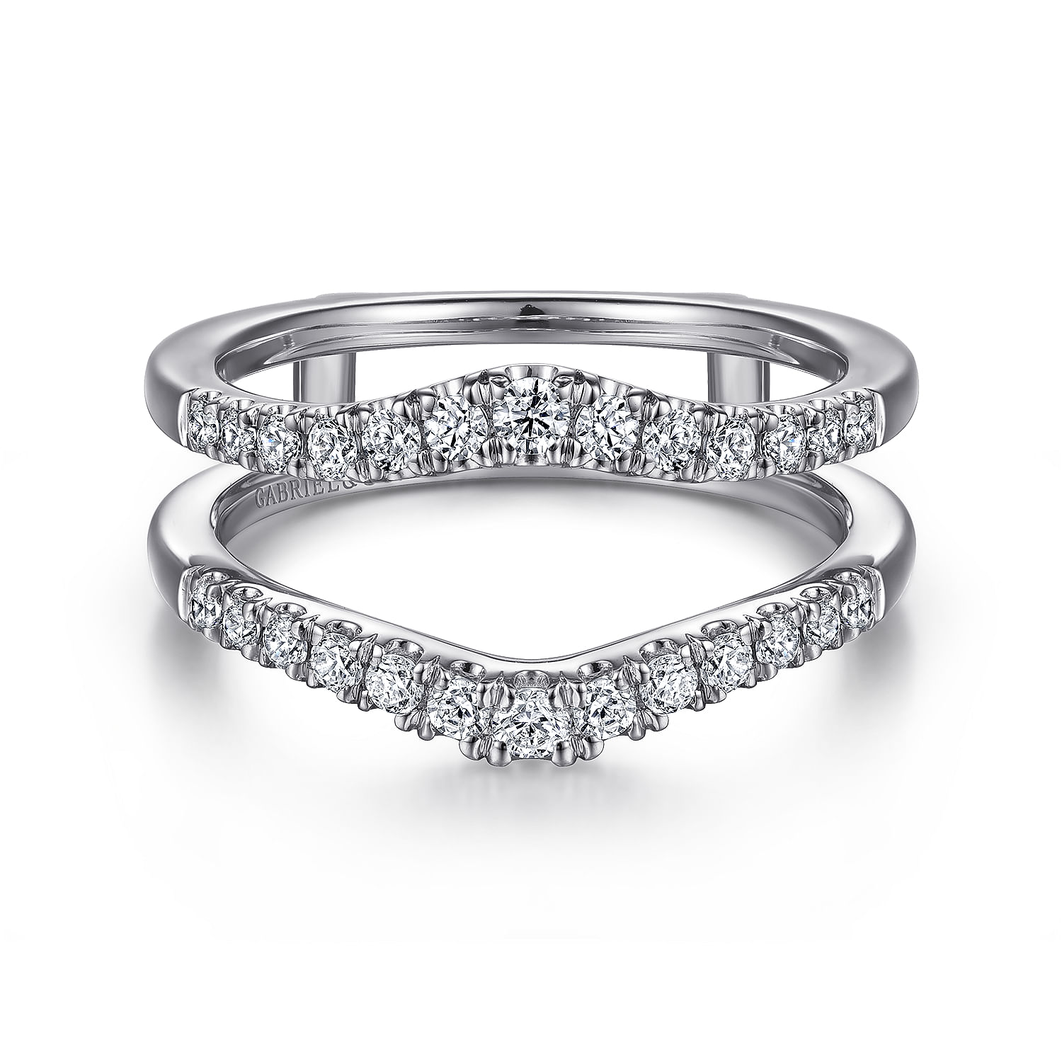Emmalynn - 14K White Gold Diamond Ring Enhancer
