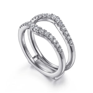 Emmalynn - 14K White Gold Diamond Ring Enhancer