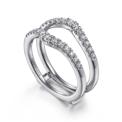 Emmalynn - 14K White Gold Diamond Ring Enhancer