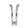 Enhancer Wedding Ring in 14k White Gold with Round Natural Diamond at Gabriel & Co.