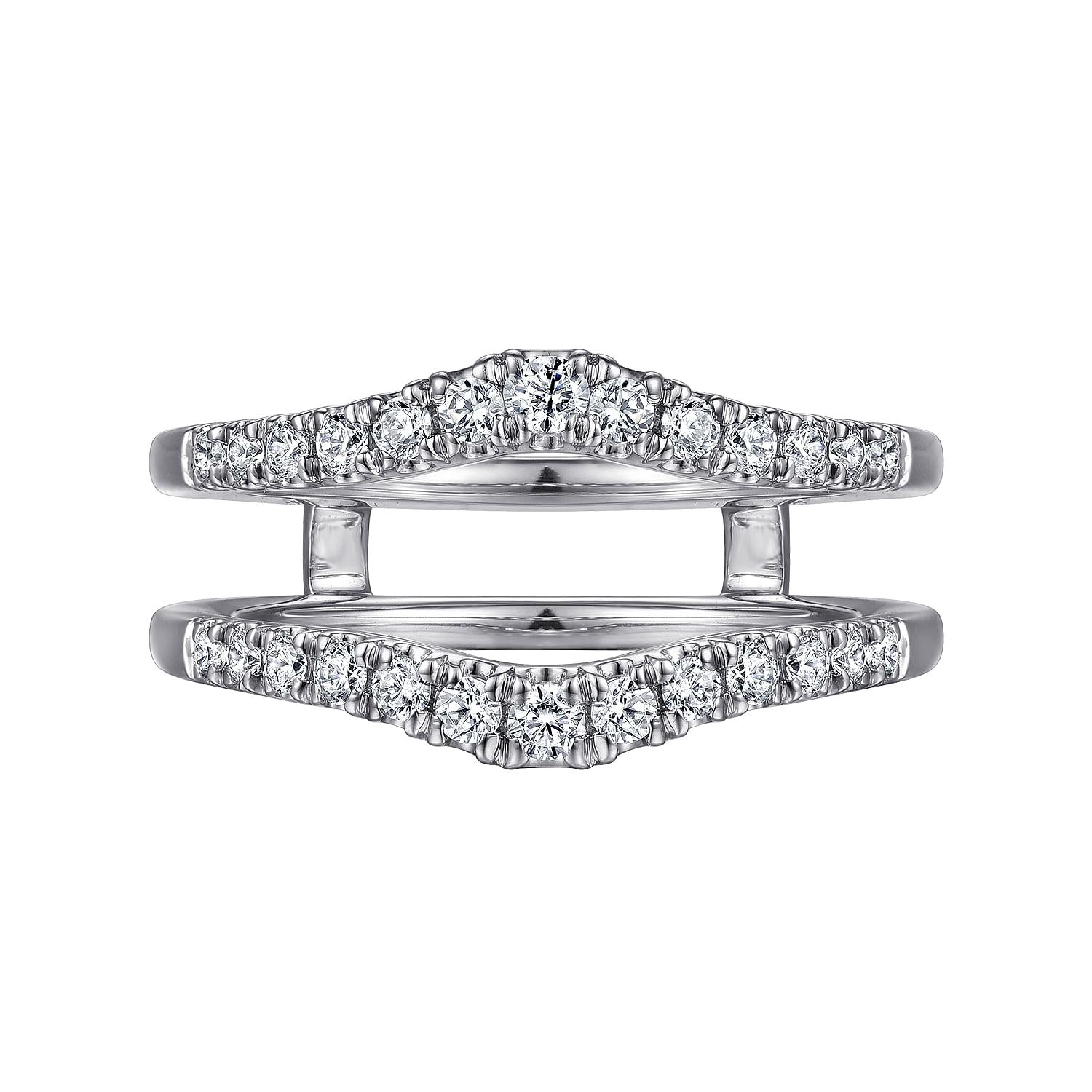 Emmalynn - 14K White Gold Diamond Ring Enhancer