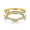 Enhancer Wedding Ring in 14k Yellow Gold with Round Natural Diamond at Gabriel & Co.