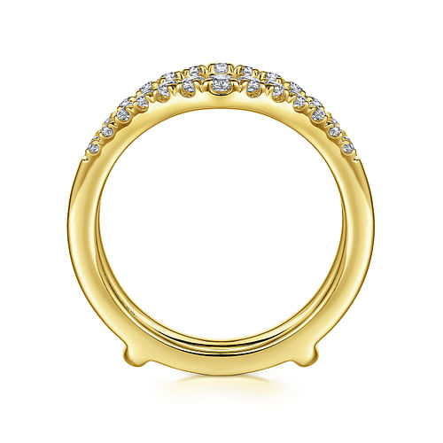 Emmalynn - 14K Yellow Gold Diamond Ring Enhancer - 0.45 ct - Shot 2