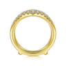 Enhancer Wedding Ring in 14k Yellow Gold with Round Natural Diamond at Gabriel & Co.