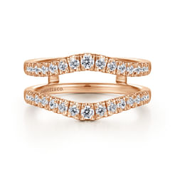 14K Rose Gold Diamond Ring Enhancer