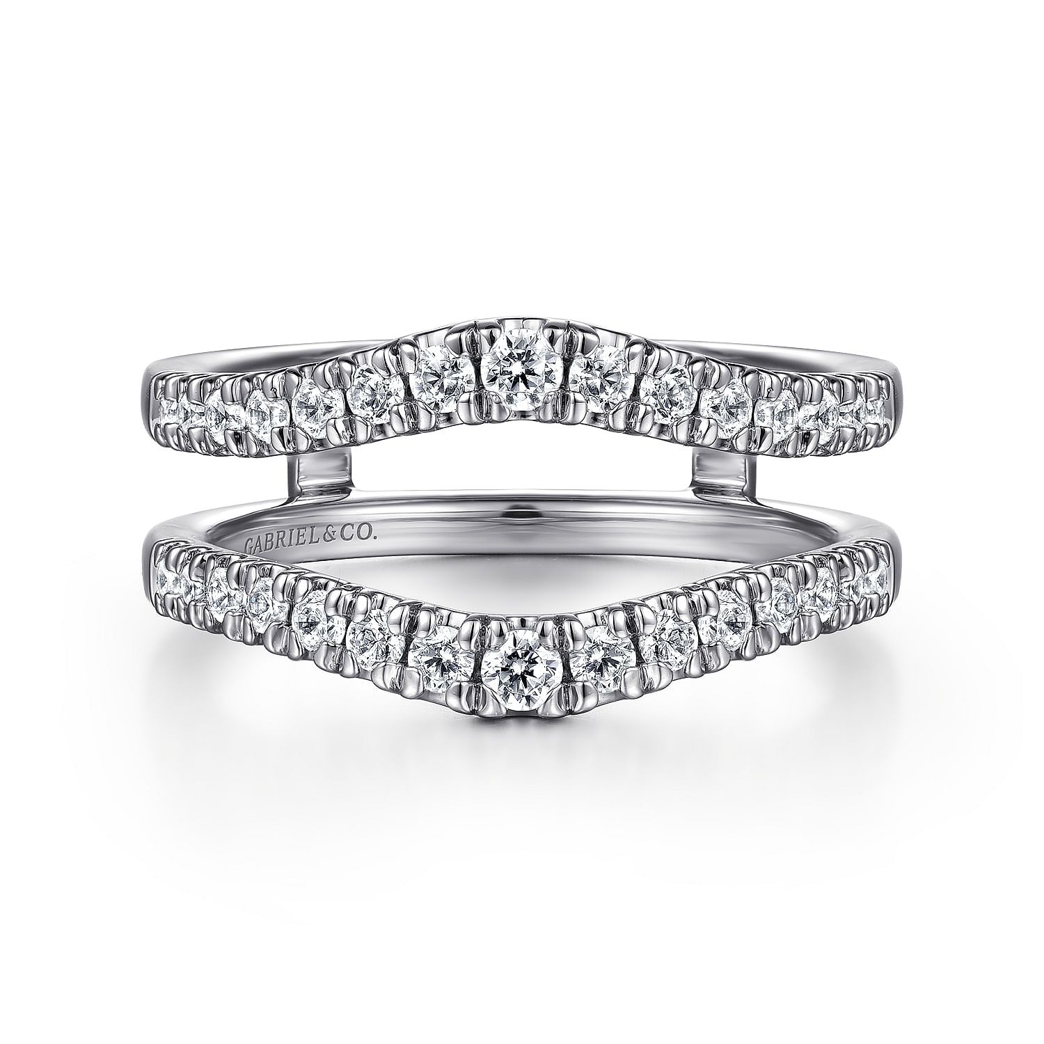 Emmarie - 14K White Gold Diamond Ring Enhancer