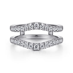 Emmarie - 14K White Gold Diamond Ring Enhancer