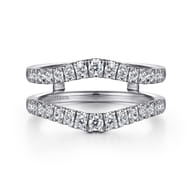 Emmarie - 14K White Gold Diamond Ring Enhancer