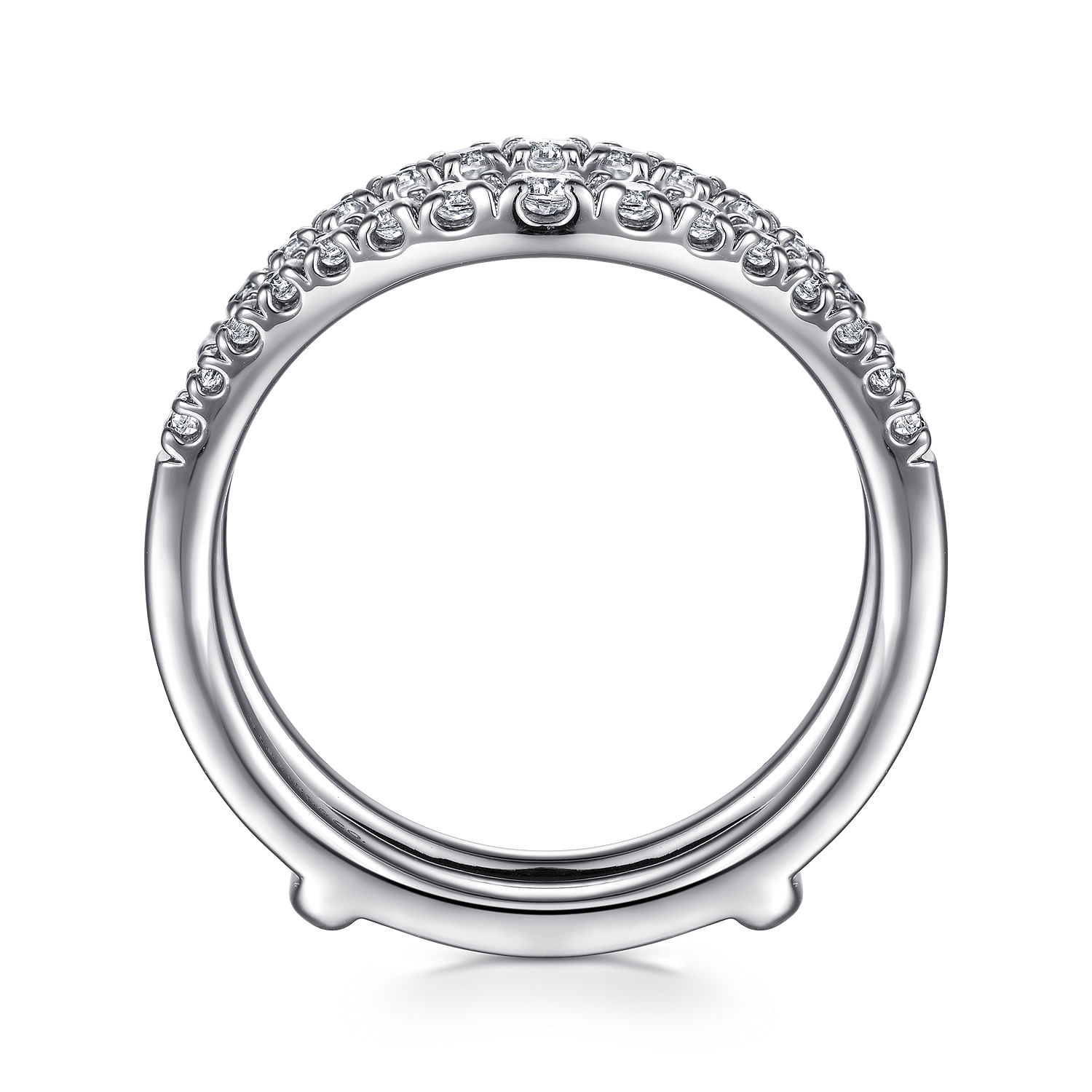 Emmarie - 14K White Gold Diamond Ring Enhancer