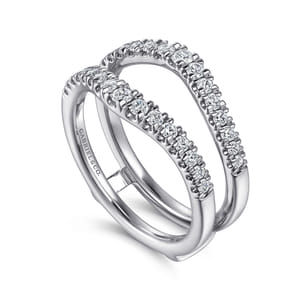 Emmarie - 14K White Gold Diamond Ring Enhancer
