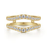 Enhancer Wedding Ring in 14k Yellow Gold with Round Natural Diamond at Gabriel & Co.