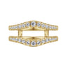 Enhancer Wedding Ring in 14k Yellow Gold with Round Natural Diamond at Gabriel & Co.