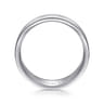 Emmett - 14K White Gold 8mm - Men's Wedding Band in Satin Finish