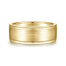 Emmett - 14K Yellow Gold 8mm - Men's Wedding Band in Satin Finish