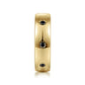 Emrys - 14K Yellow Gold Black Diamond Men's Wedding Ring in High Polished Finish - 0.34 ct