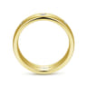 Emrys - 14K Yellow Gold Diamond Men's Wedding Ring in High Polished Finish - 0.3 ct