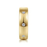 Emrys - 14K Yellow Gold Diamond Men's Wedding Ring in High Polished Finish - 0.3 ct