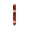 Enamel - 14K Rose Gold Bujukan Bar Split Stackable with Chrome Red Enamel