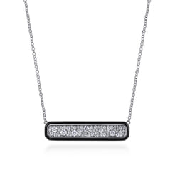 Enamel---14K-White-Gold-Pave-Diamond-Bar-Necklace-with-Black-Enamel1