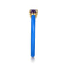 Enamel - 14K Yellow Gold Amethyst Cocktail Stackable with Blue Enamel