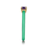 Enamel - 14K Yellow Gold Amethyst Cocktail Stackable with Mint Green Enamel