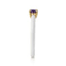 Enamel - 14K Yellow Gold Amethyst Cocktail Stackable with White Enamel
