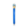 Enamel - 14K Yellow Gold Blue Topaz Open Stackable with Blue Enamel
