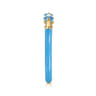 Enamel - 14K Yellow Gold Blue Topaz Open Stackable with Dusk Blue Enamel