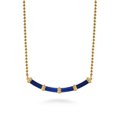 Enamel---14K-Yellow-Gold-Bujukan-Bar-Necklace-with-Chrome-Blue-Enamel1
