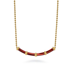 Enamel---14K-Yellow-Gold-Bujukan-Bar-Necklace-with-Chrome-Red-Enamel1