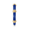 Enamel - 14K Yellow Gold Bujukan Bar Split Stackable with Admiral Blue Enamel
