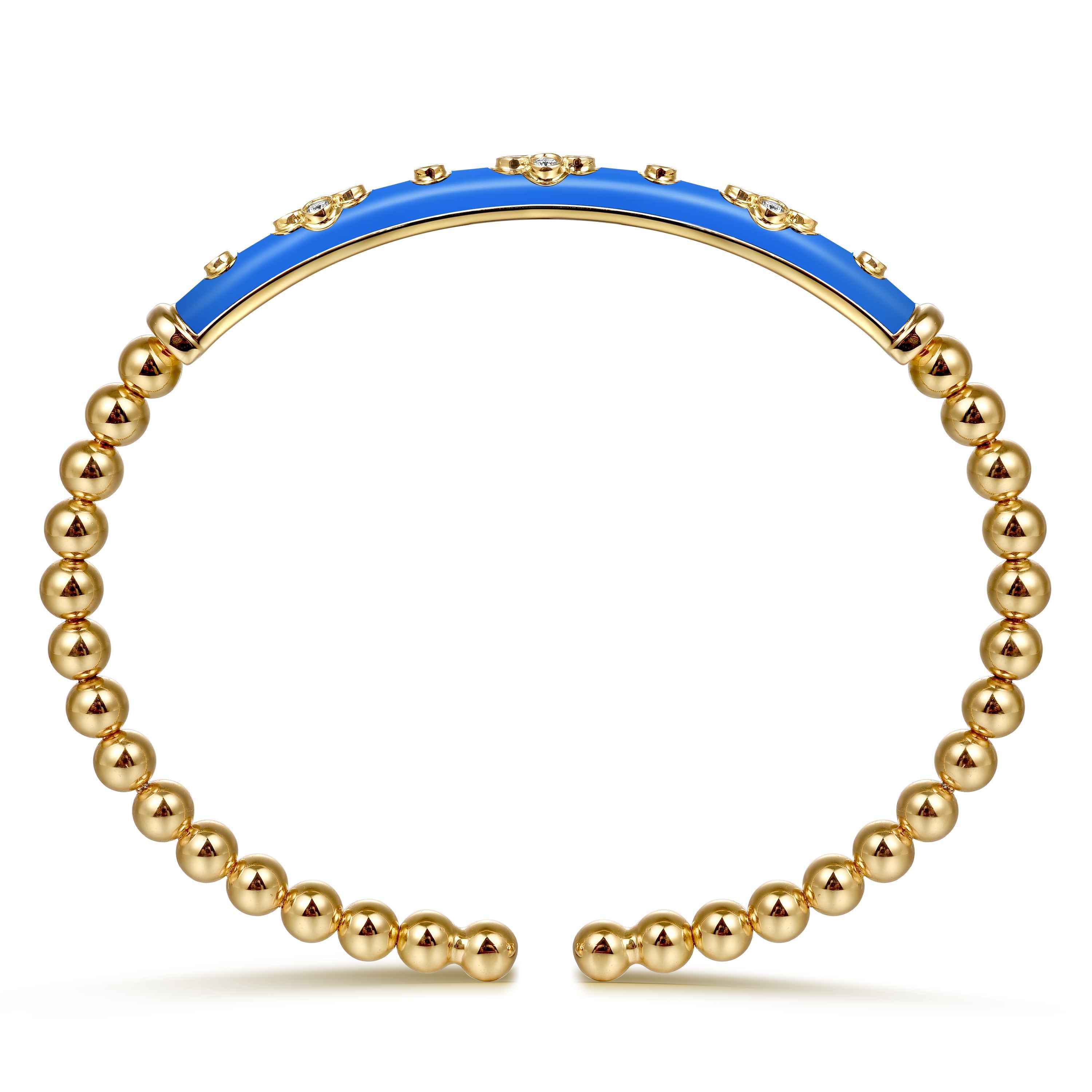 14k Yellow Gold Bujukan Cuff Bracelet. SKU: BG5054EC57Y45JJ