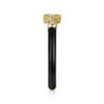 Enamel - 14K Yellow Gold Diamond Split Stackable with Black Enamel - 0.06 ct
