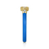 Enamel - 14K Yellow Gold Diamond Split Stackable with Blue Enamel - 0.06 ct