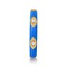 Enamel - 14K Yellow Gold Diamond Split Stackable with Blue Enamel - 0.08 ct